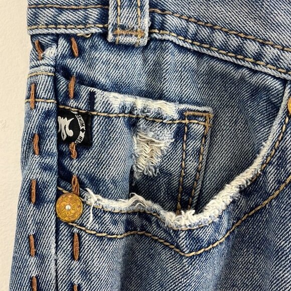 MEK Makaha Distressed Straight Leg Jeans - Picture 6 of 12